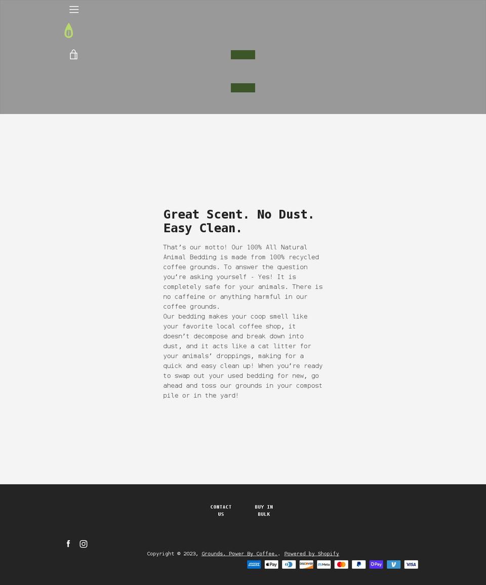 powerbycoffee.com shopify website screenshot