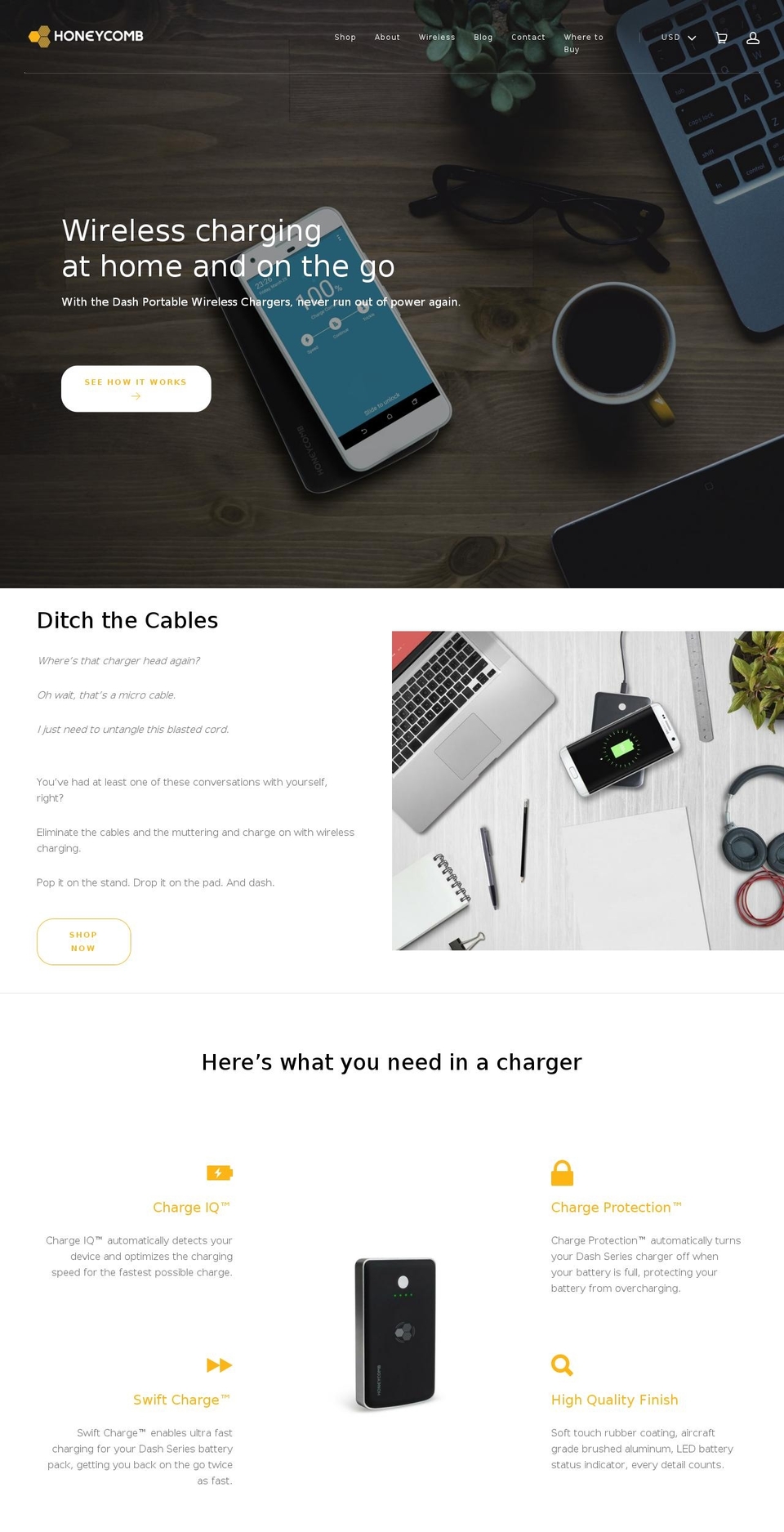 powerbyhoneycomb.com — Shopify storefront screenshot