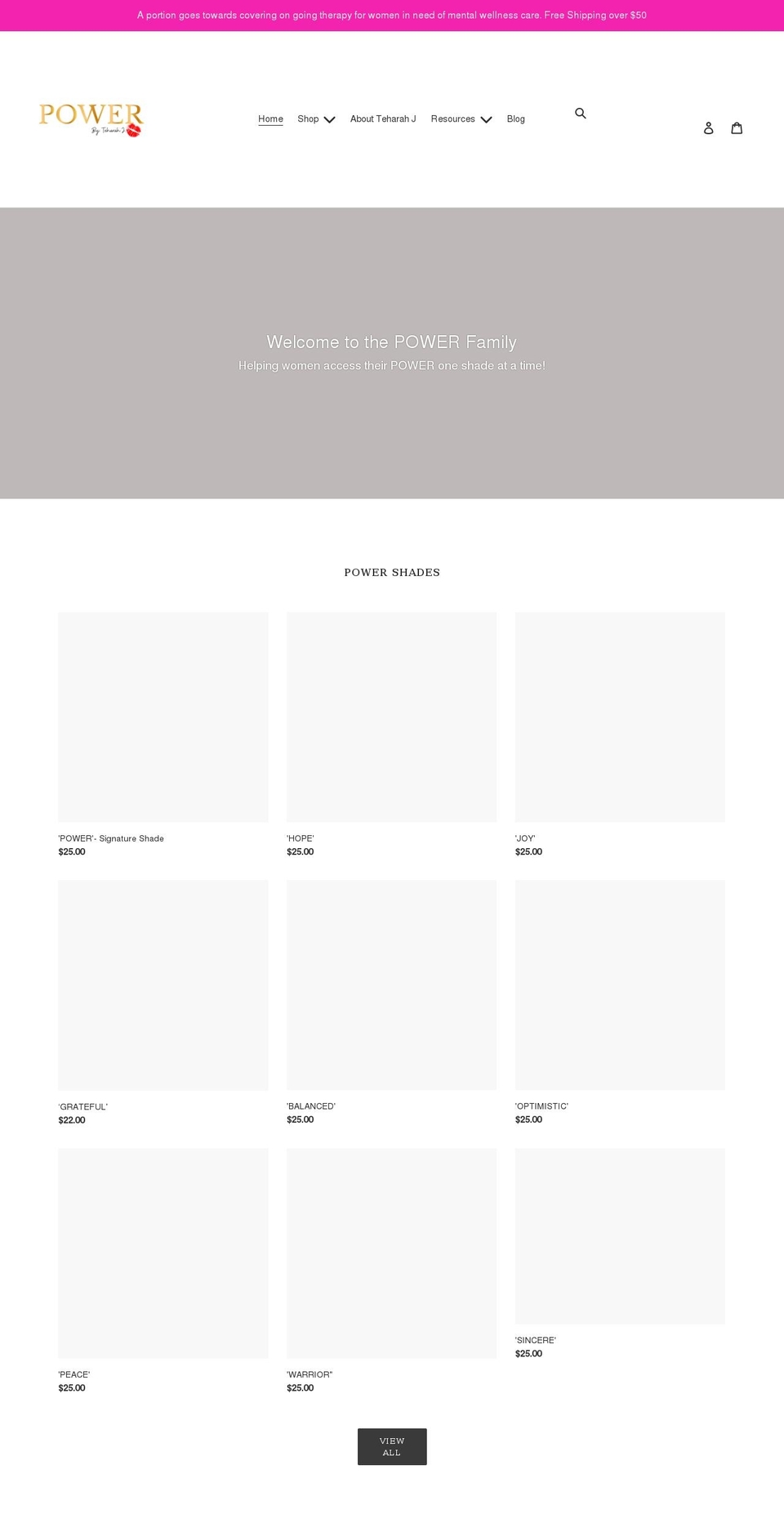 powerbyteharahj.com shopify website screenshot