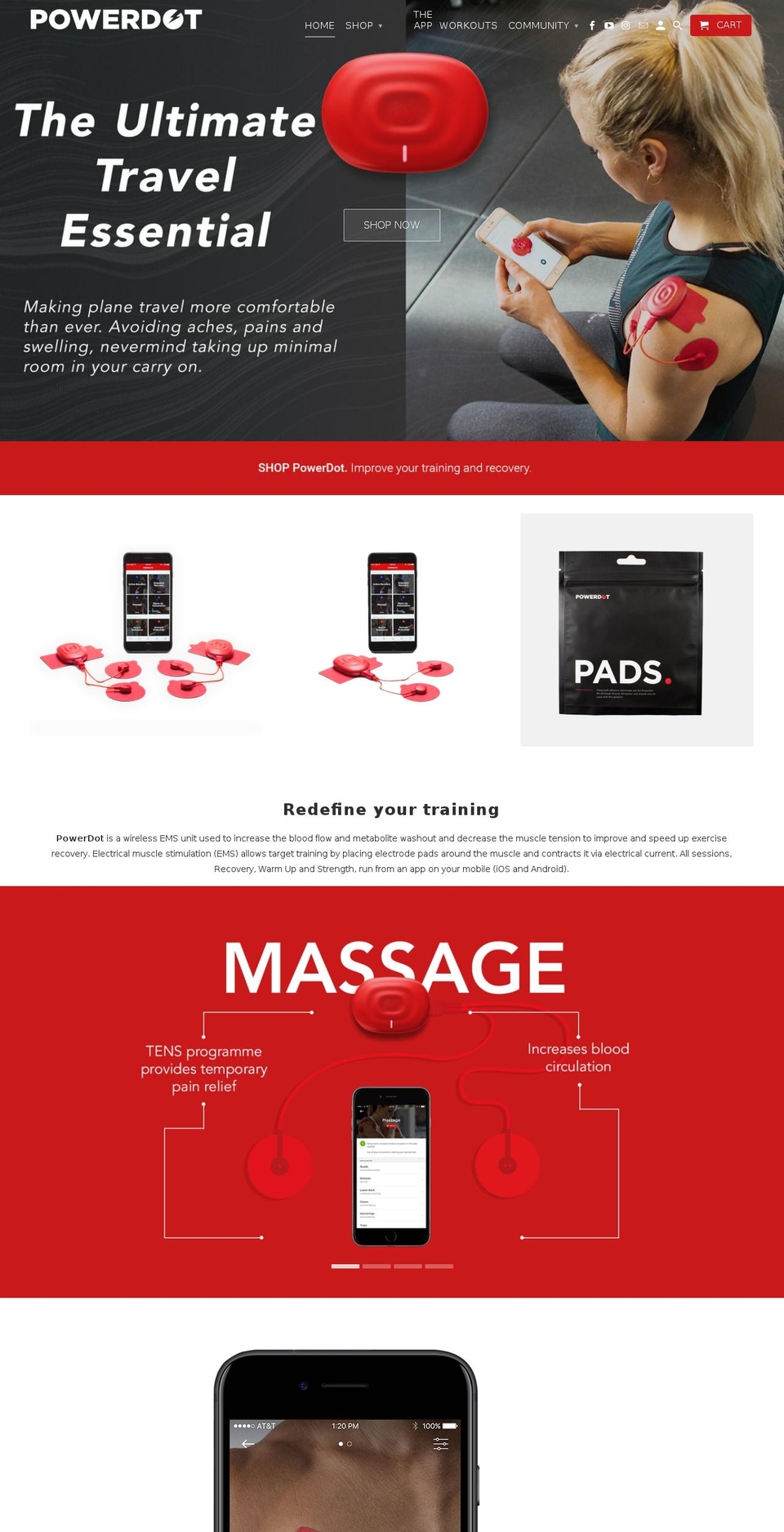 powerdotme.com shopify website screenshot