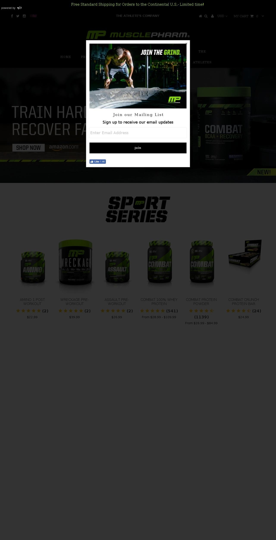 poweredbymp.com — Shopify storefront screenshot