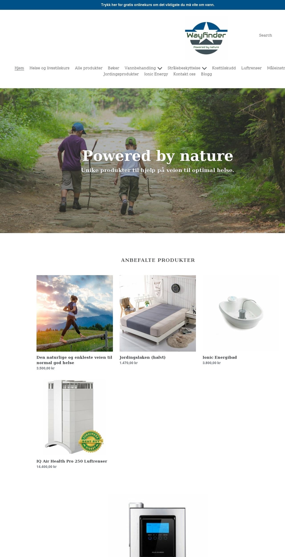 poweredbynature.store shopify website screenshot