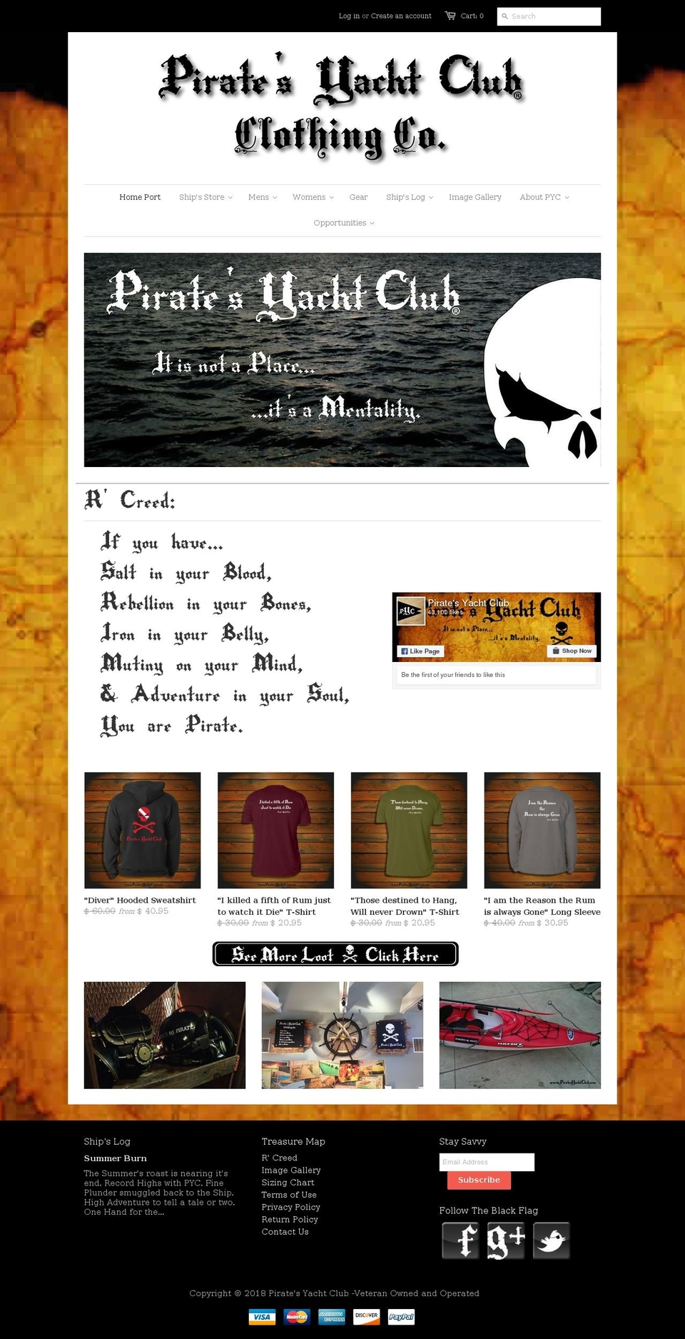 poweredbypirate.com — Shopify storefront screenshot