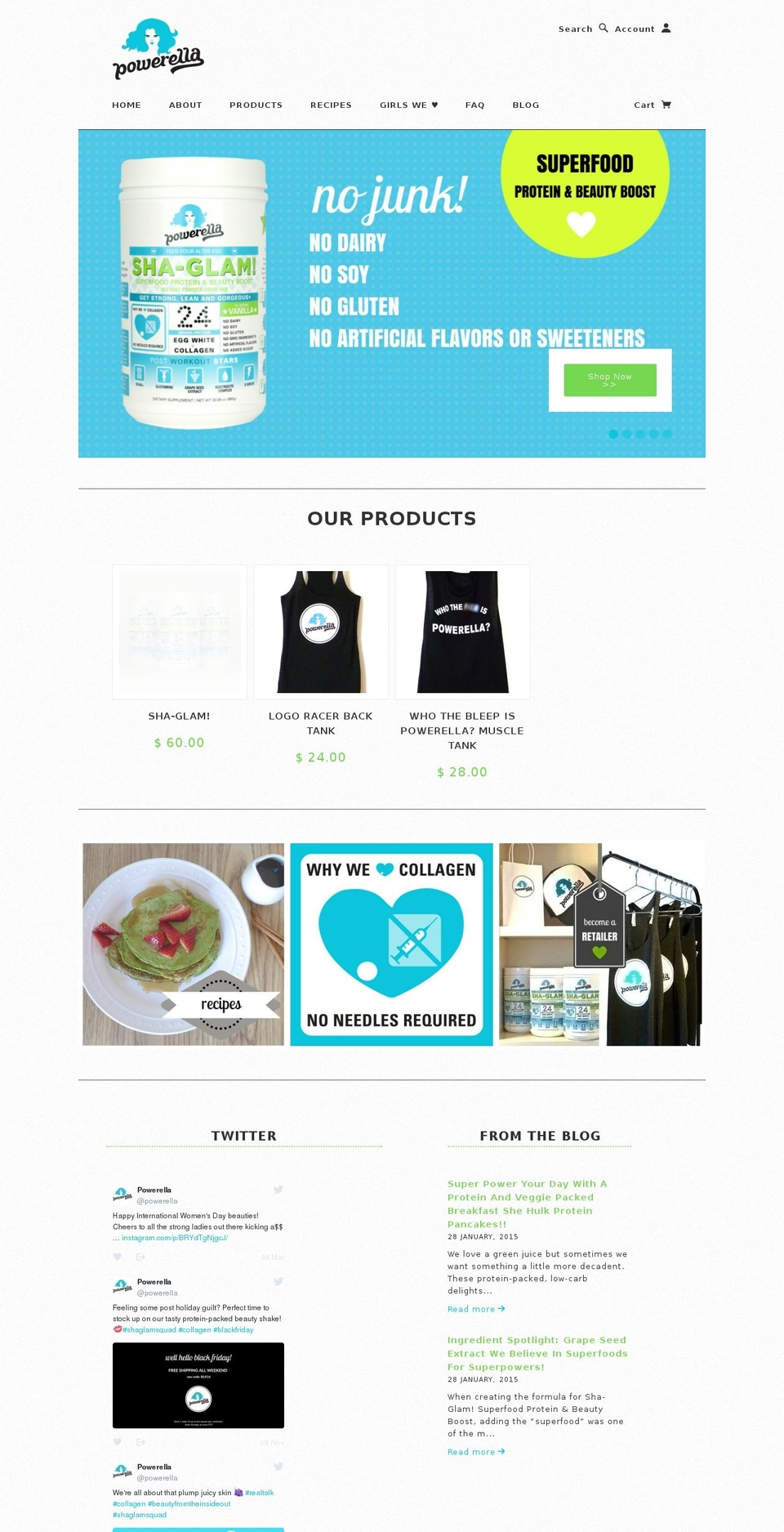 powerella.com shopify website screenshot