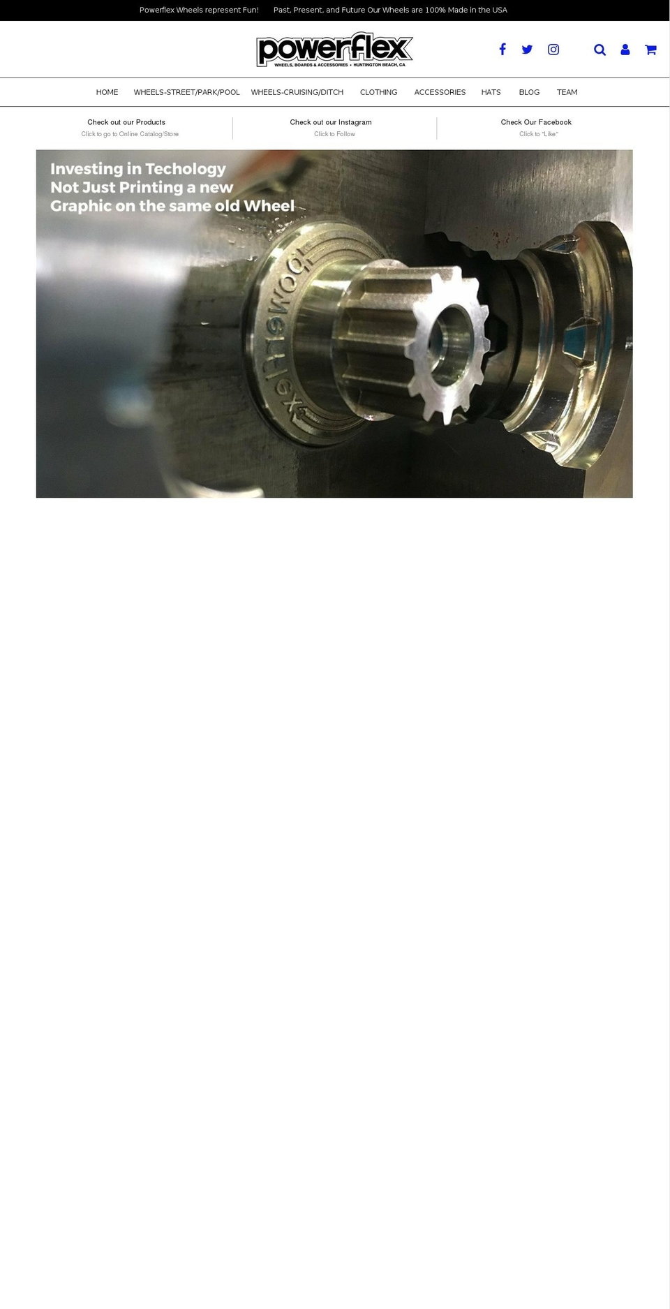 powerflexwheels.com — Shopify storefront screenshot