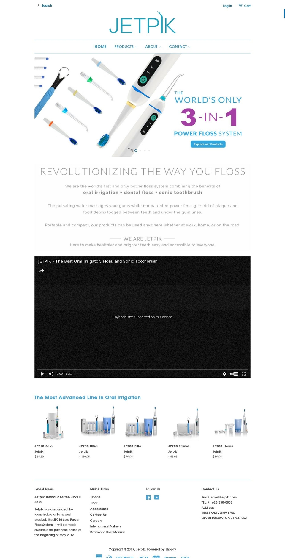 powerflosssystem.com shopify website screenshot