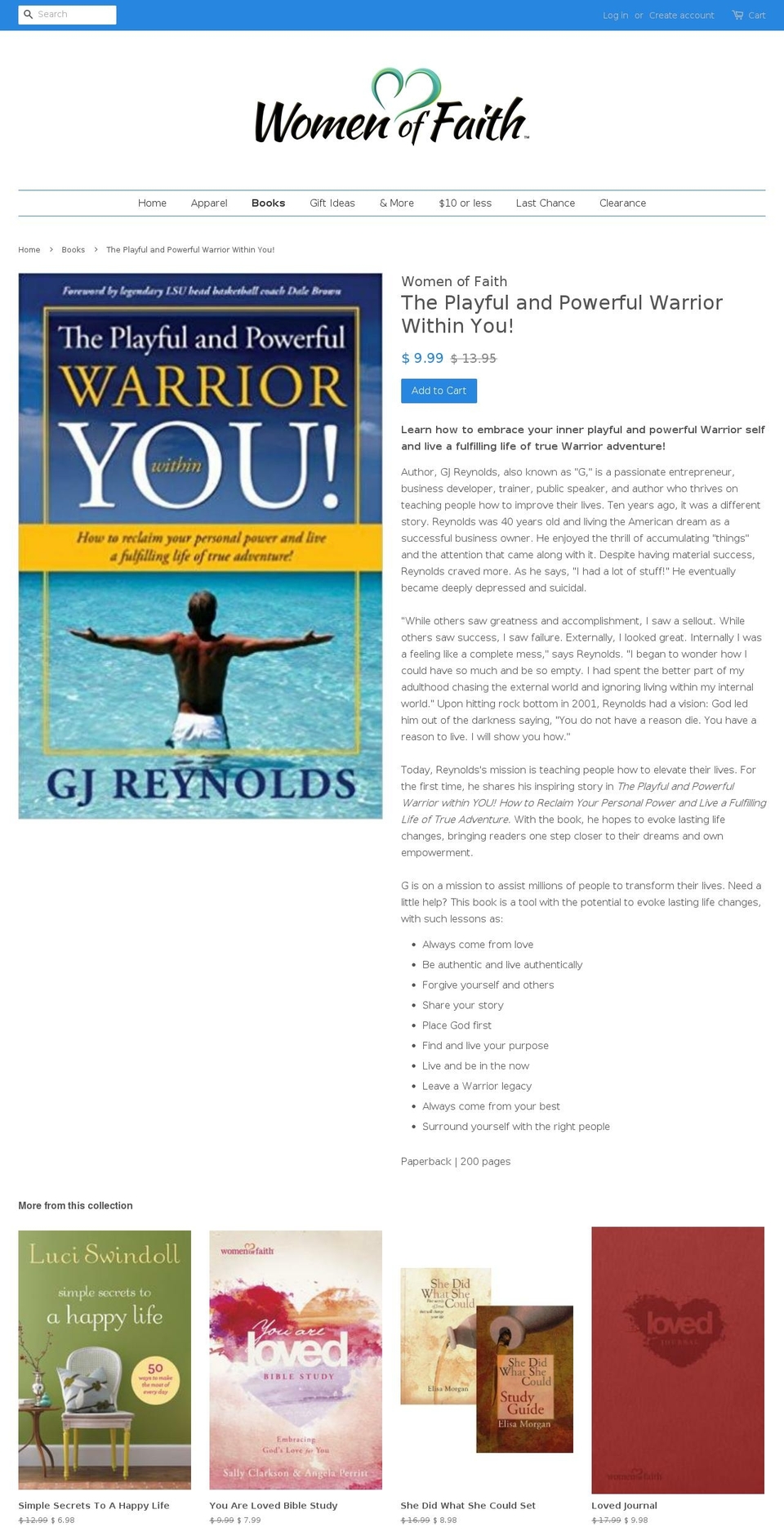 powerfulwarrior.com — Shopify storefront screenshot