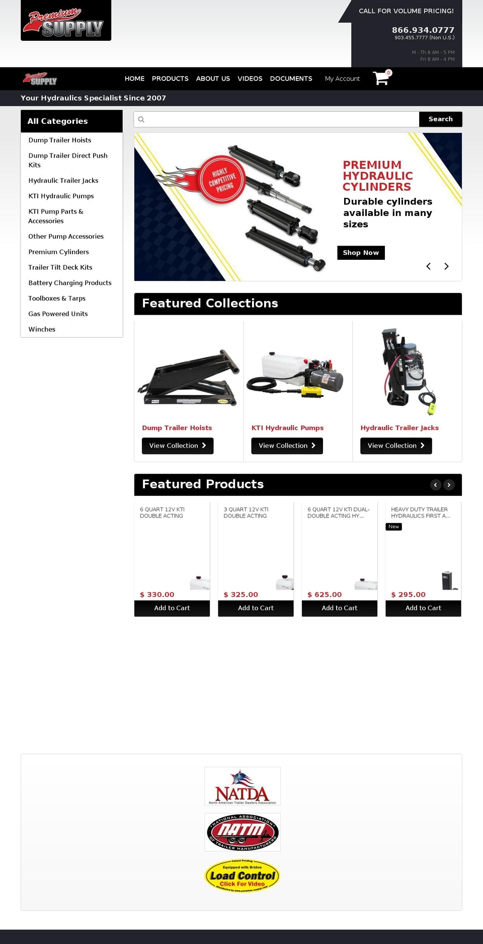 powerhoist.net shopify website screenshot