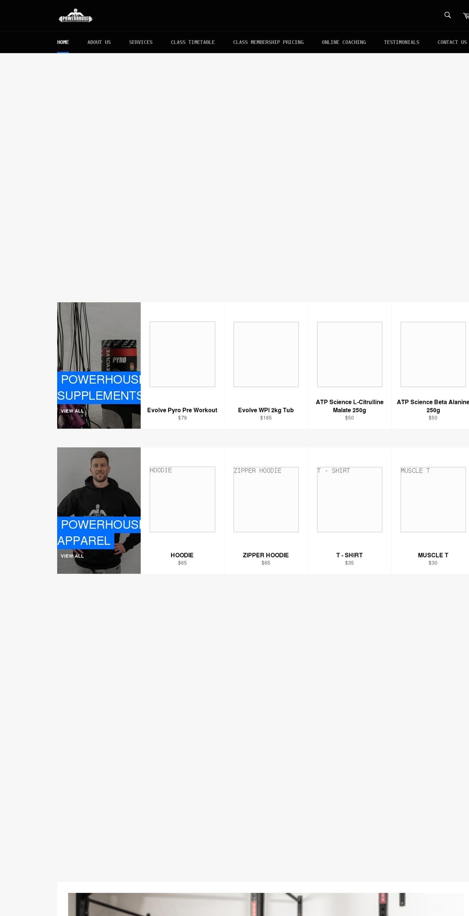powerhousesc.com.au shopify website screenshot