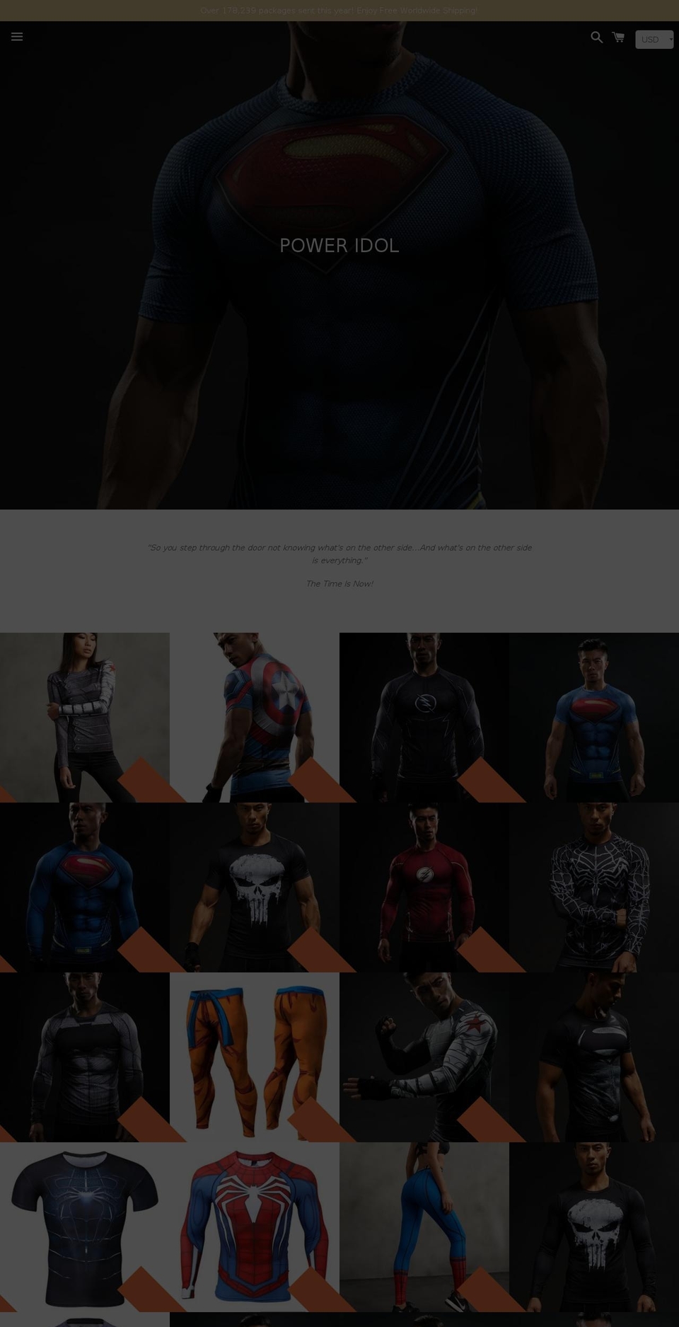 poweridol.com — Shopify storefront screenshot