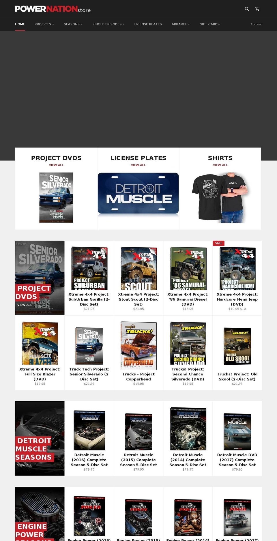 powernationstore.com shopify website screenshot