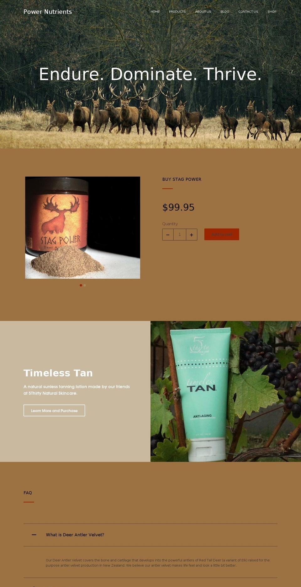 powernutrientsllc.com shopify website screenshot
