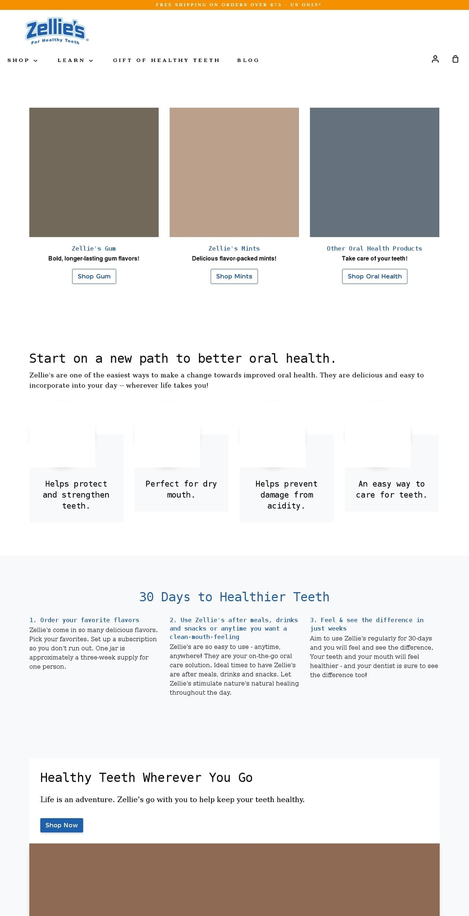 powerofxylitol.com shopify website screenshot