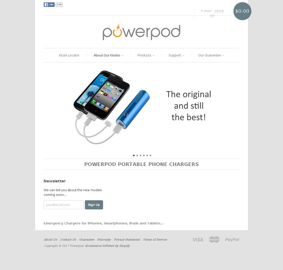 powerpod.net shopify website screenshot