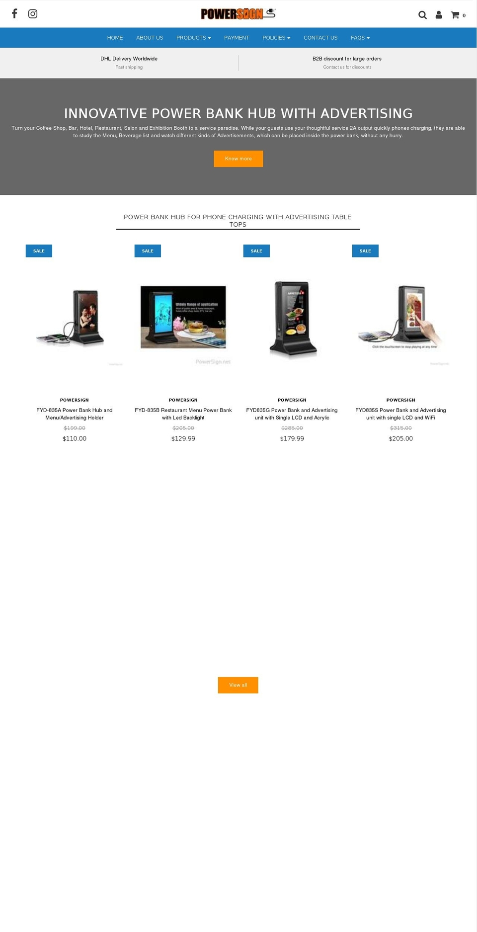 powersign.net shopify website screenshot