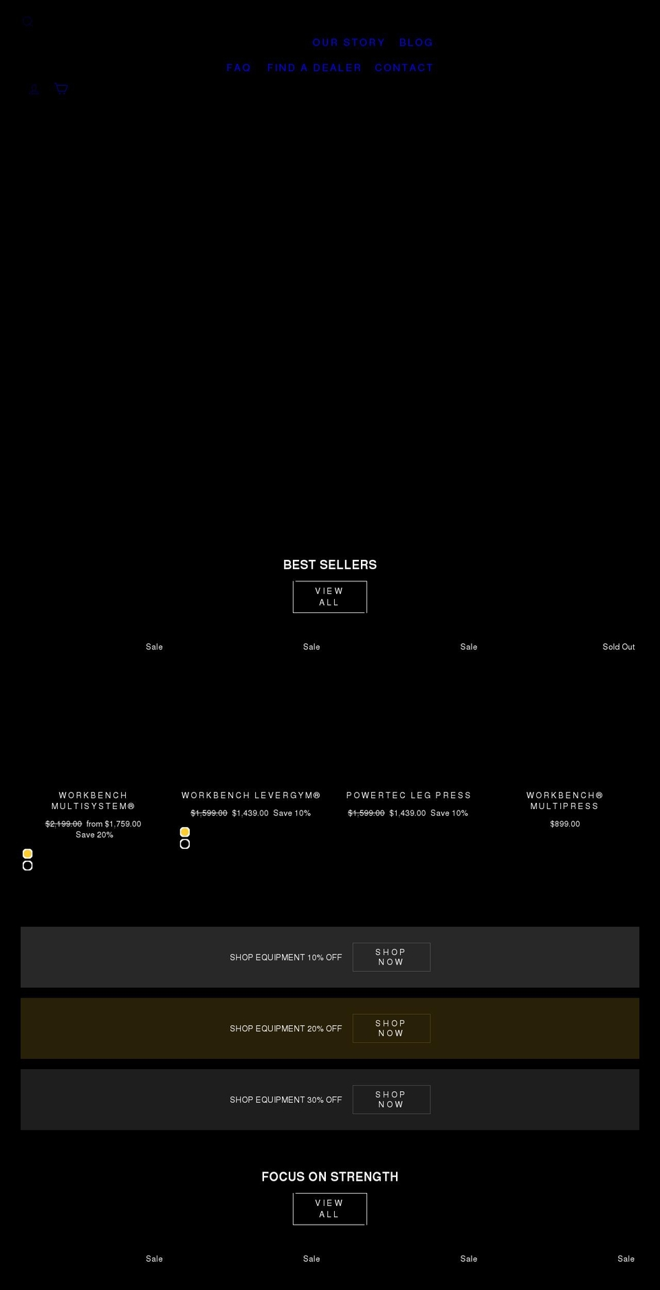 powertec.com shopify website screenshot