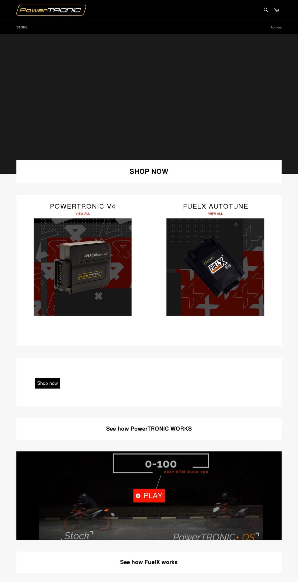 powertronicusa.com shopify website screenshot