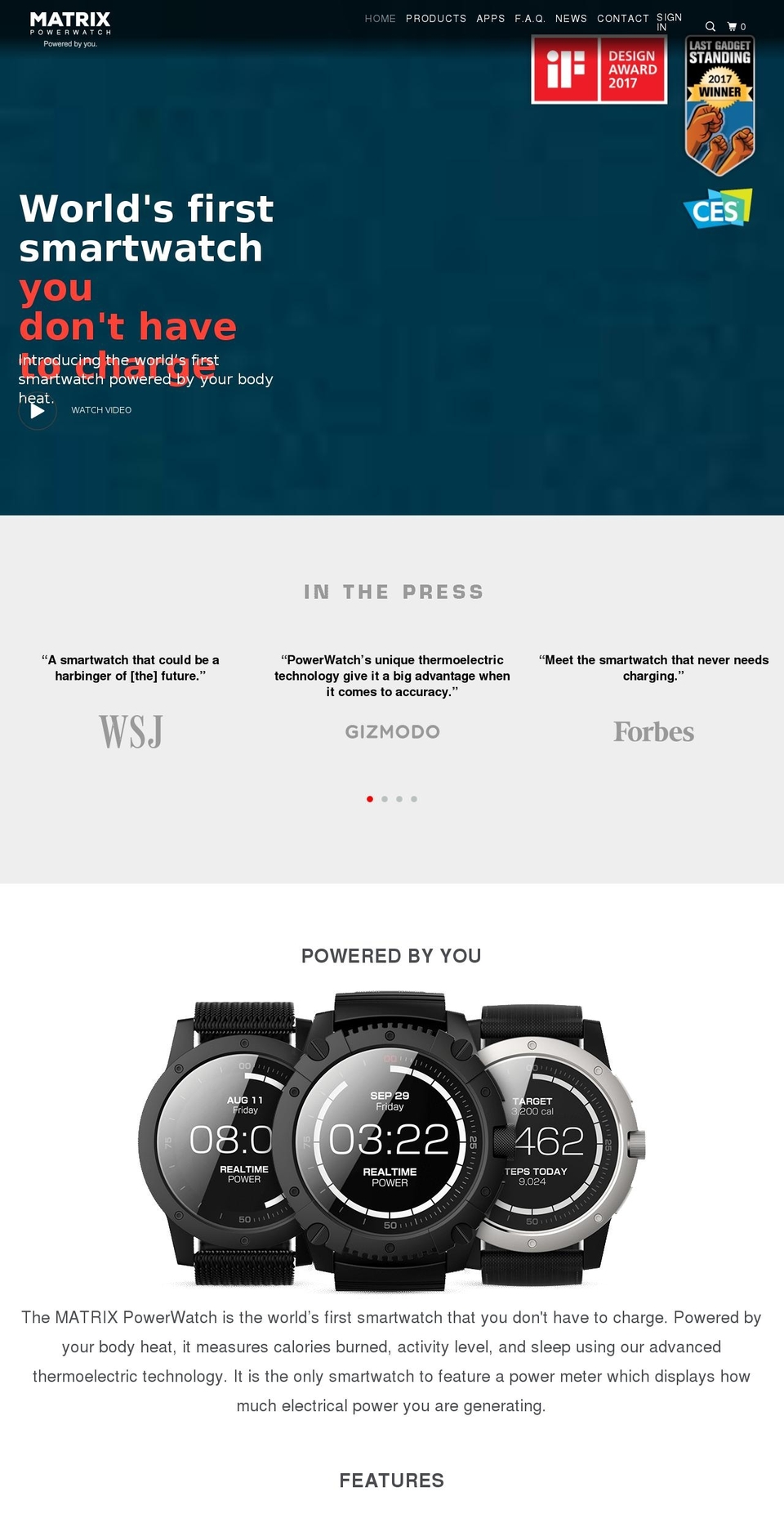 powerwatch.com shopify website screenshot