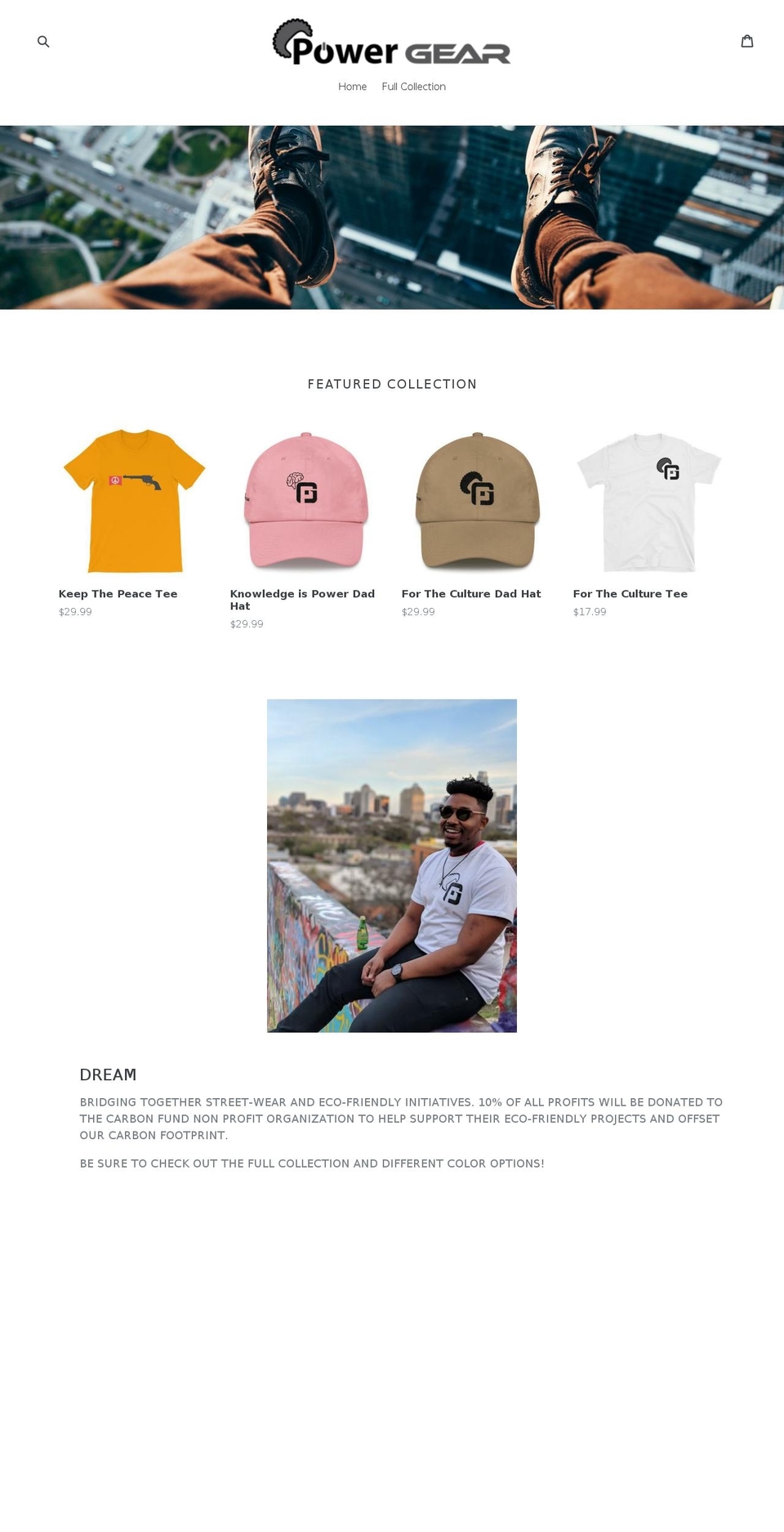 powerxgear.com — Shopify storefront screenshot