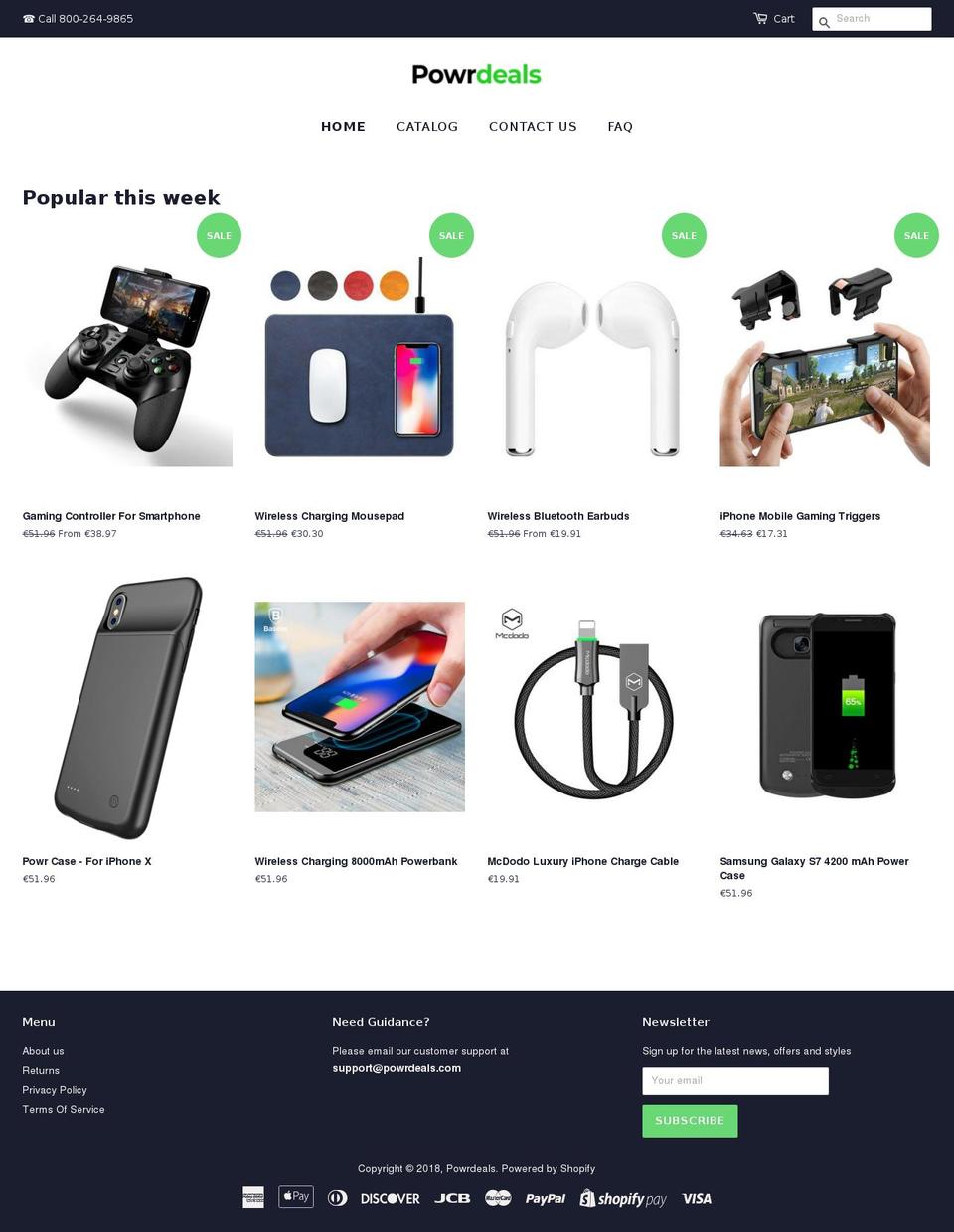 powrcase.com — Shopify storefront screenshot