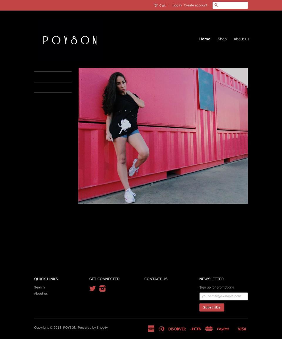 poysonstyle.com — Shopify storefront screenshot