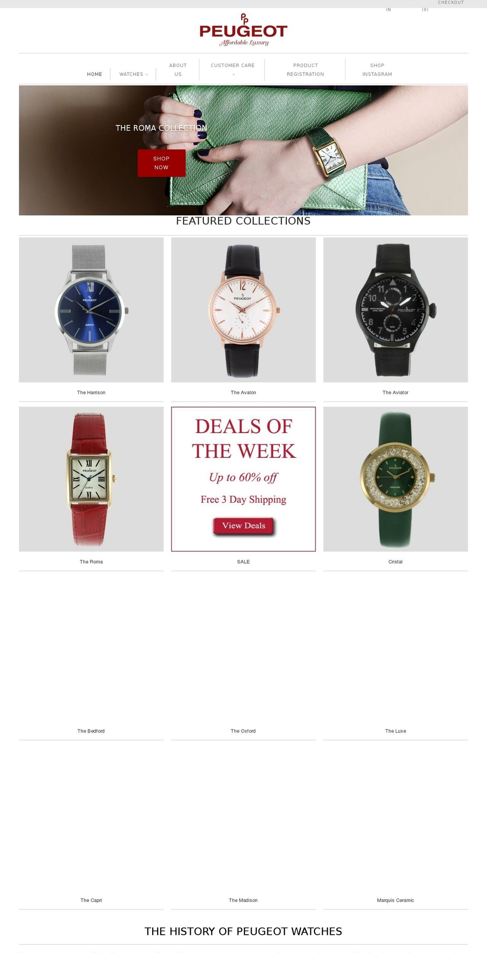 pp-watches.com shopify website screenshot