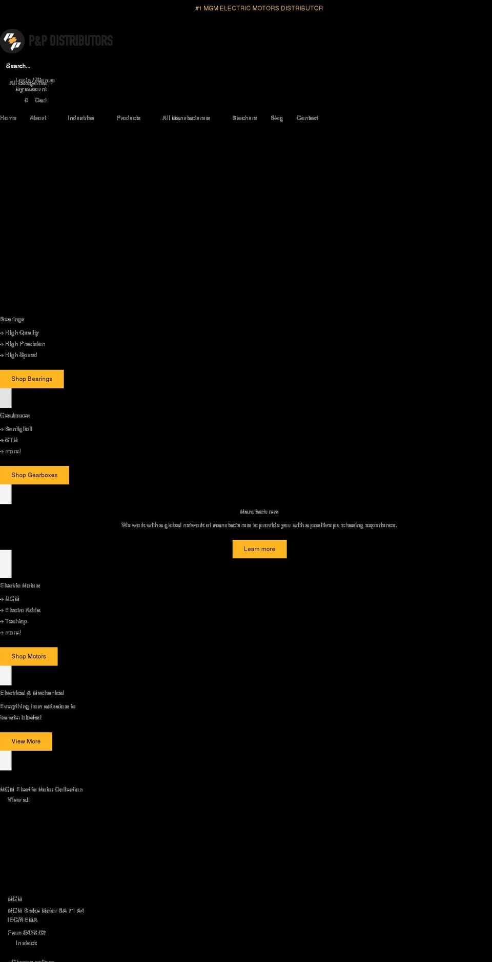 ppdistributors.com shopify website screenshot