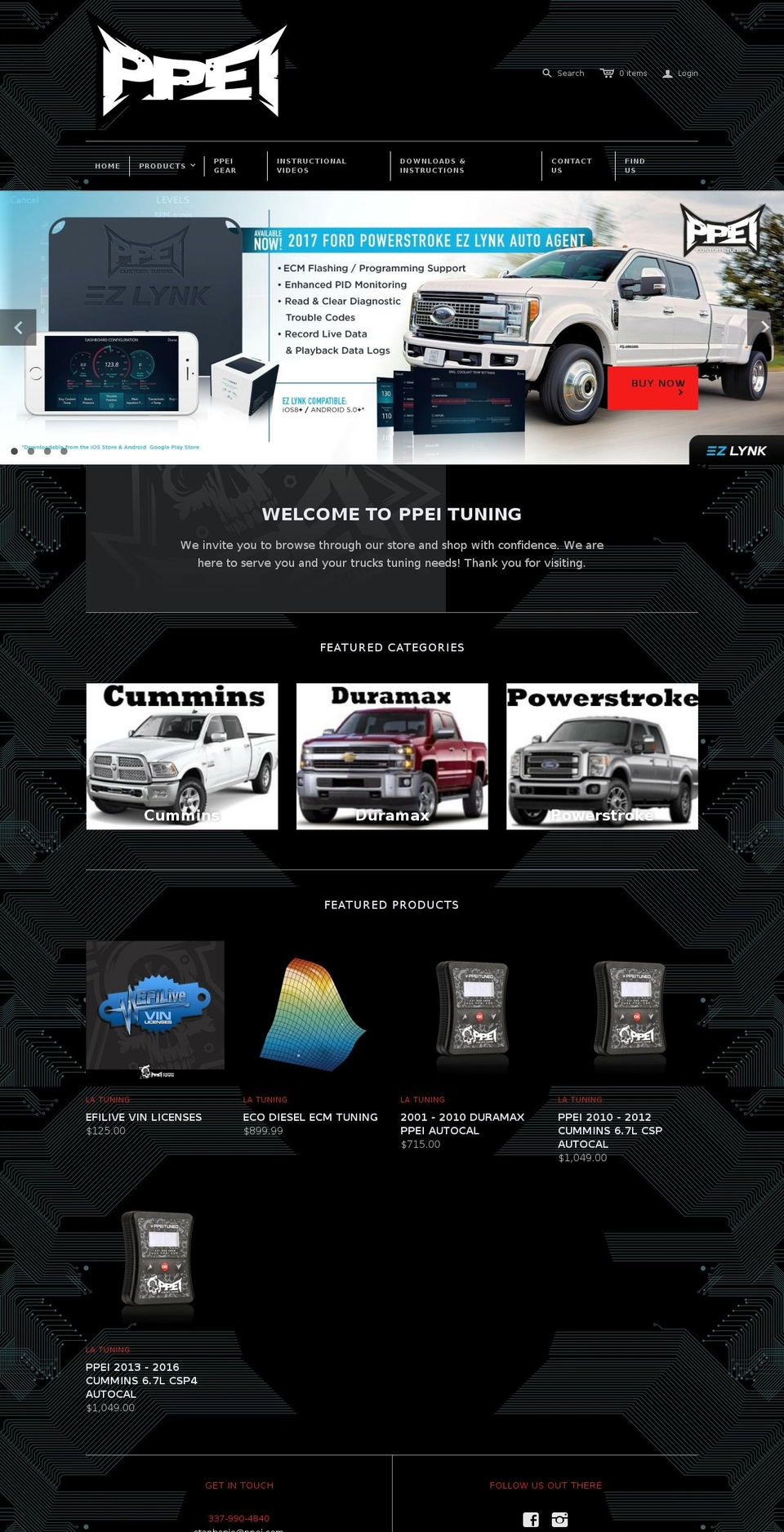 ppei.com shopify website screenshot