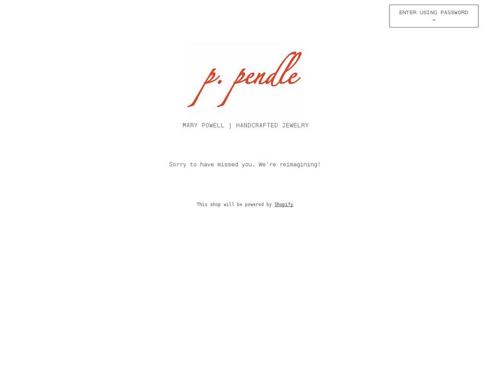 ppendle.com shopify website screenshot
