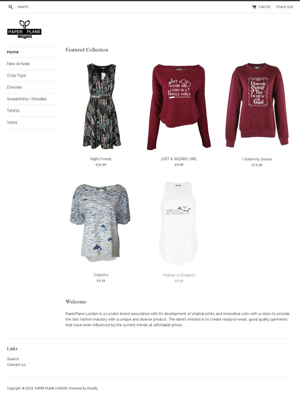 pplondon.co.uk shopify website screenshot