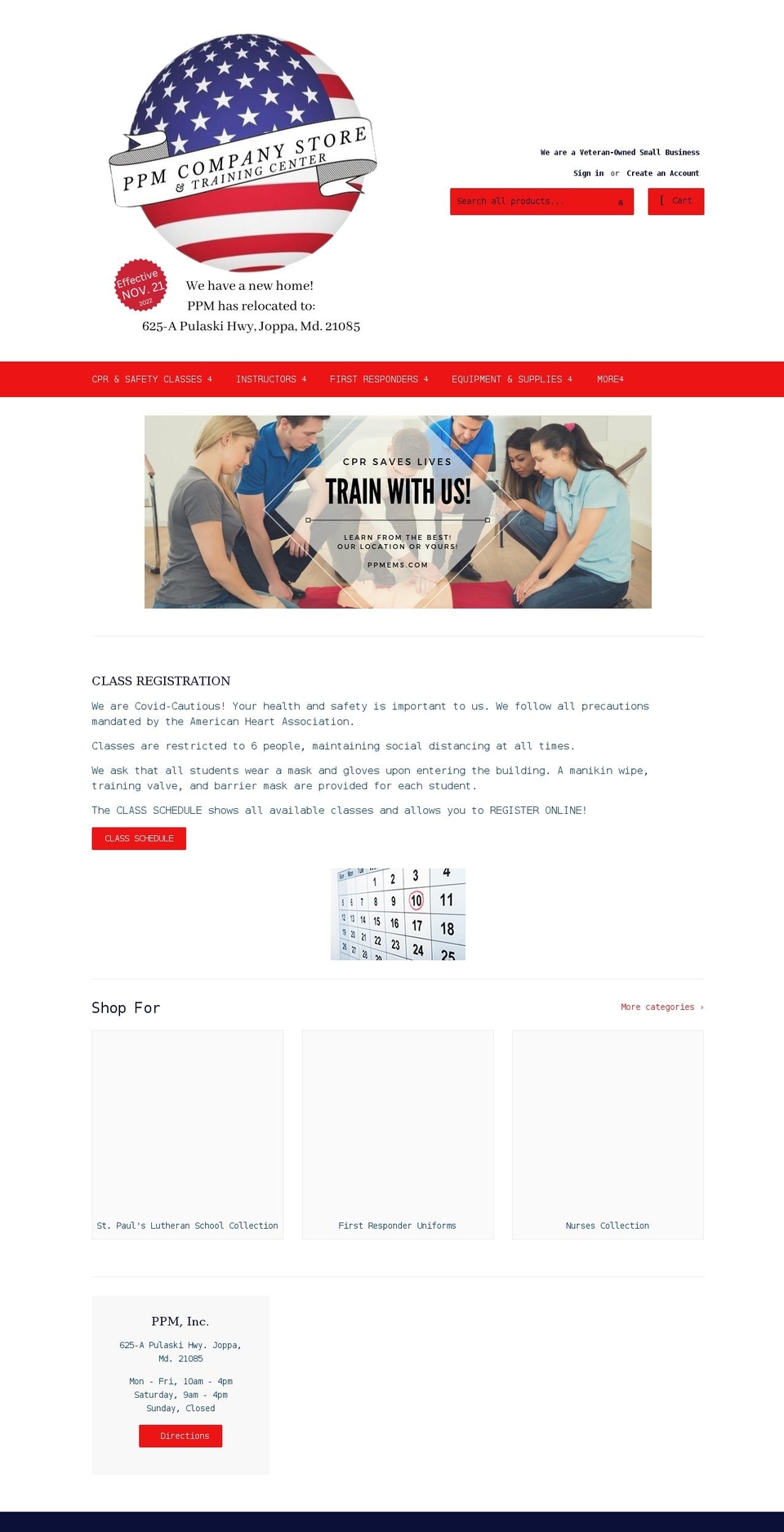 ppmcompanystore.com shopify website screenshot