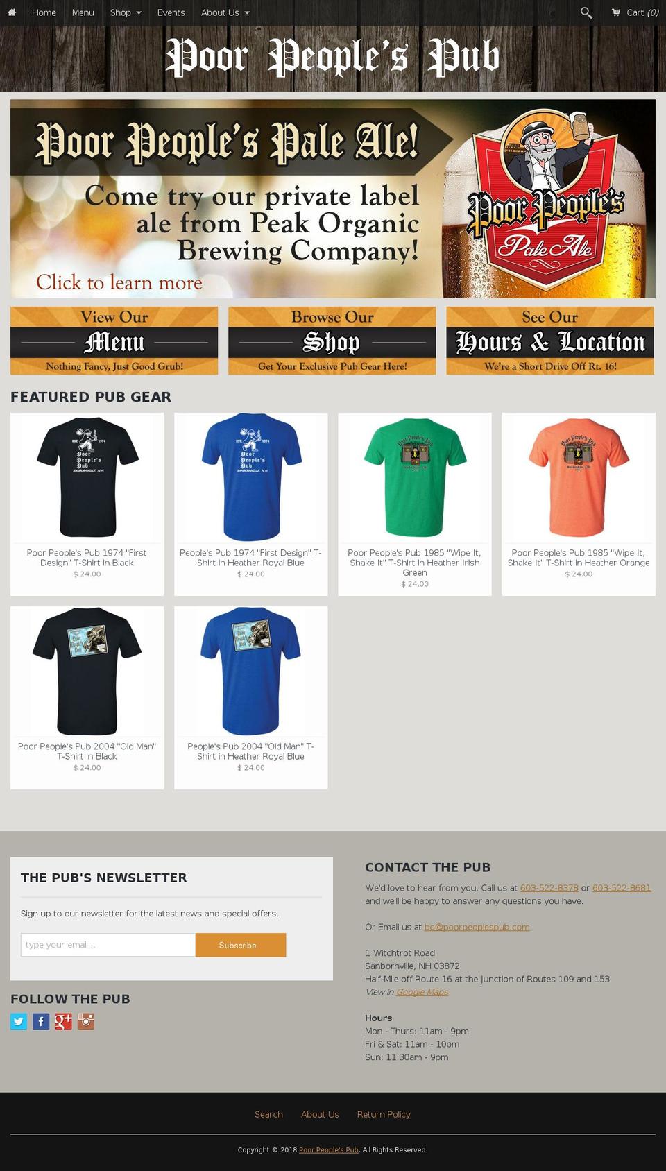 pppnh.com — Shopify storefront screenshot