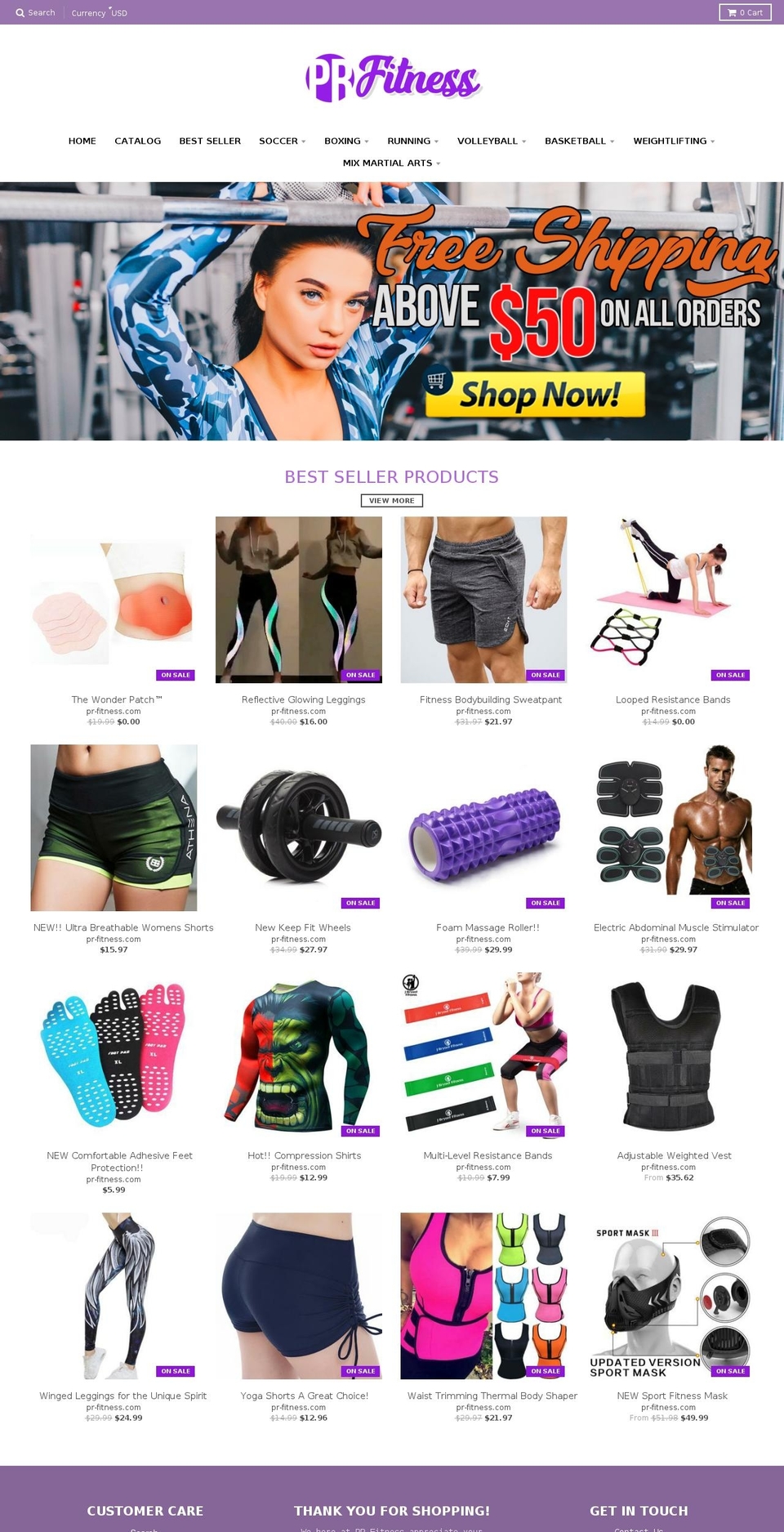 ecomclub-store Shopify theme site example pr-fitness.com