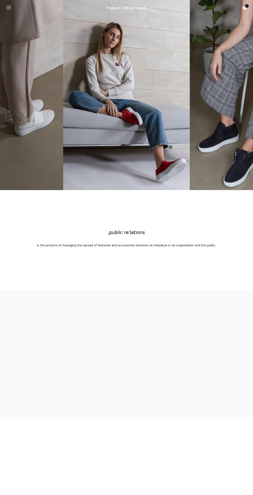 pr-footwear.com — Shopify storefront screenshot