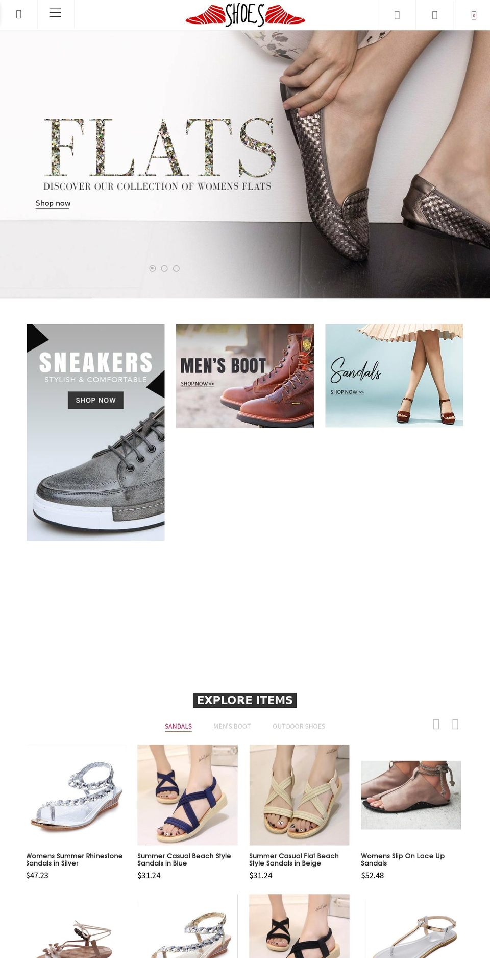 linda Shopify theme site example pr-shoes.myshopify.com