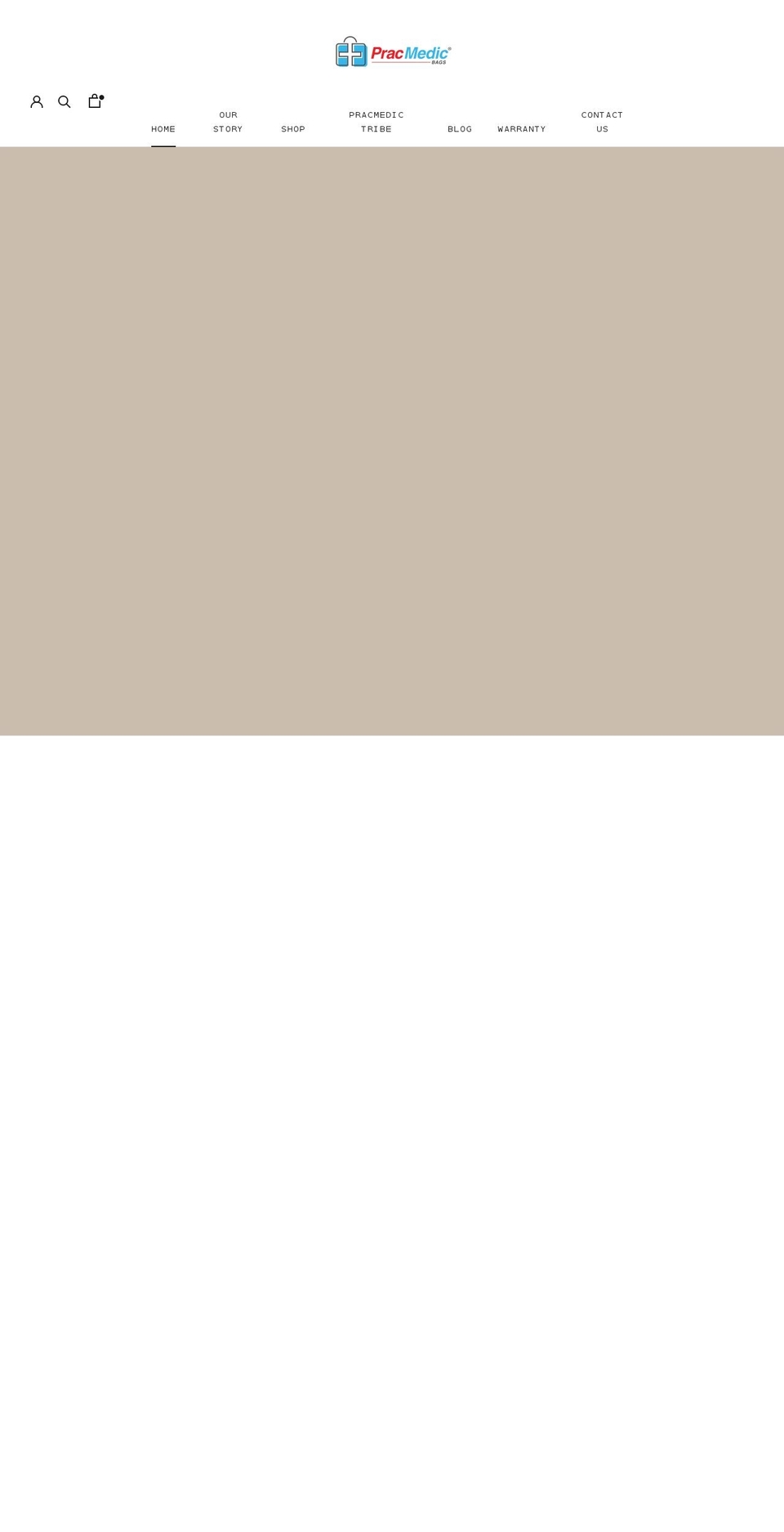 pracmedicbags.com shopify website screenshot