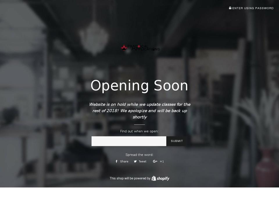 practicalapplicationsgroup.com shopify website screenshot