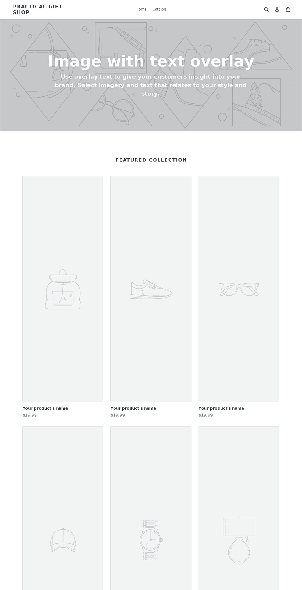 practicalgiftshop.com — Shopify storefront screenshot