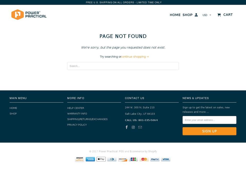 practicalmeter.com shopify website screenshot