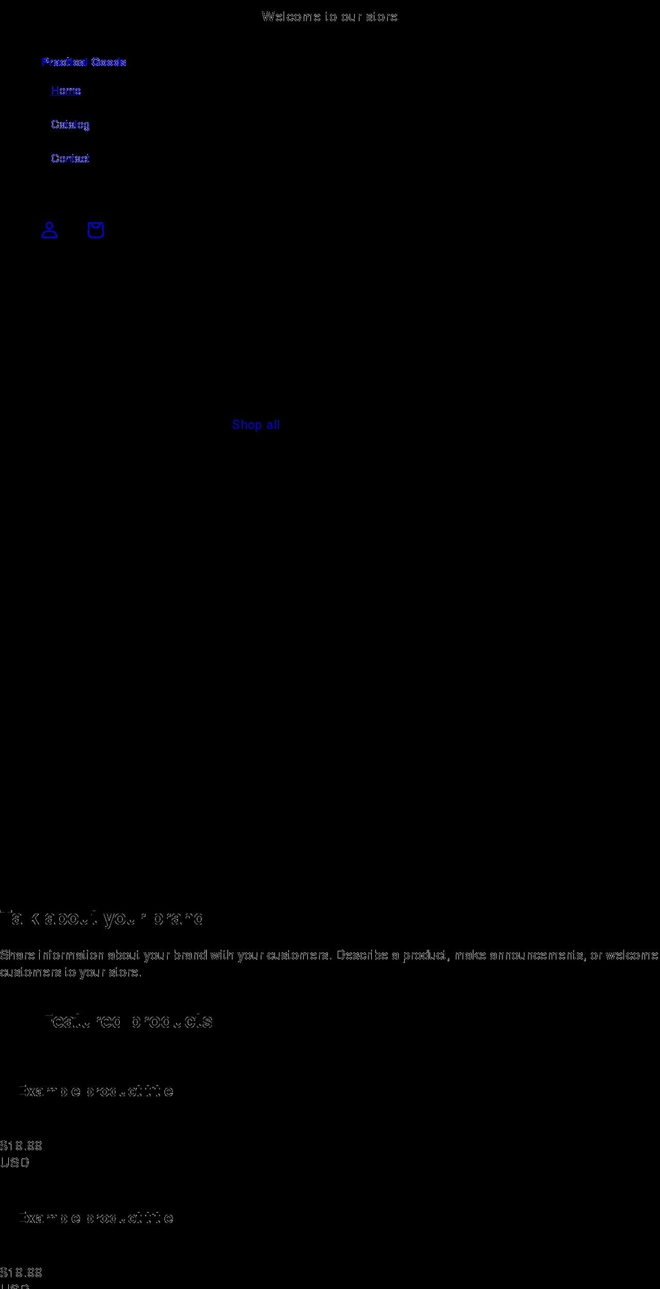 practicalvip.com shopify website screenshot