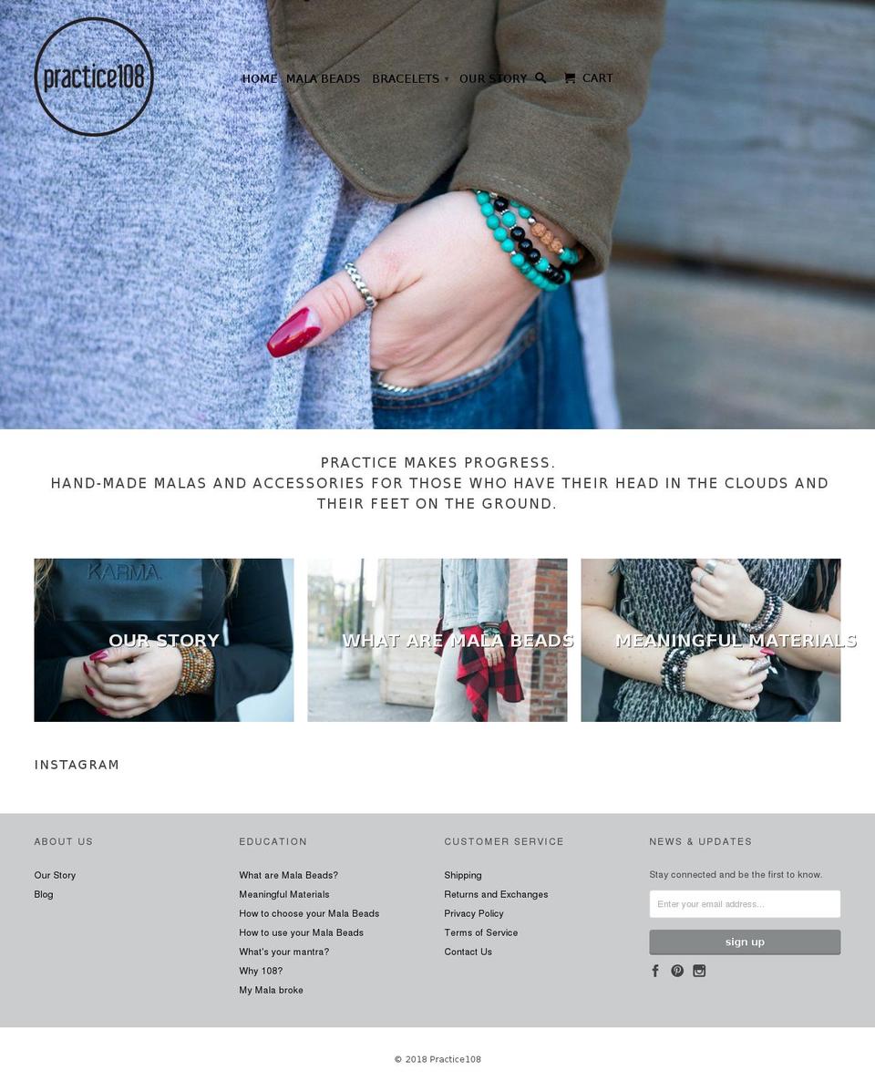practice108.com — Shopify storefront screenshot
