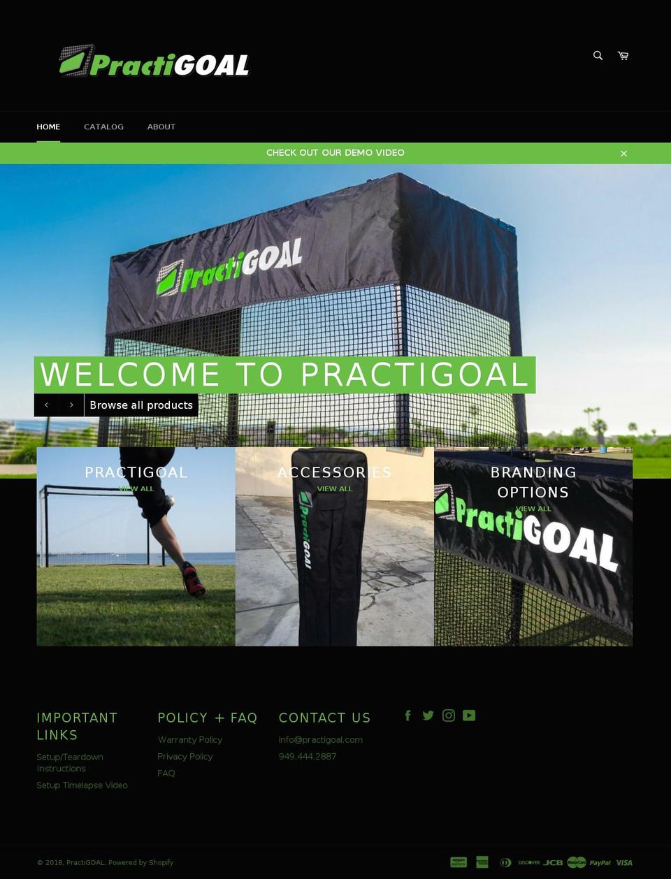 practigoal.com — Shopify storefront screenshot