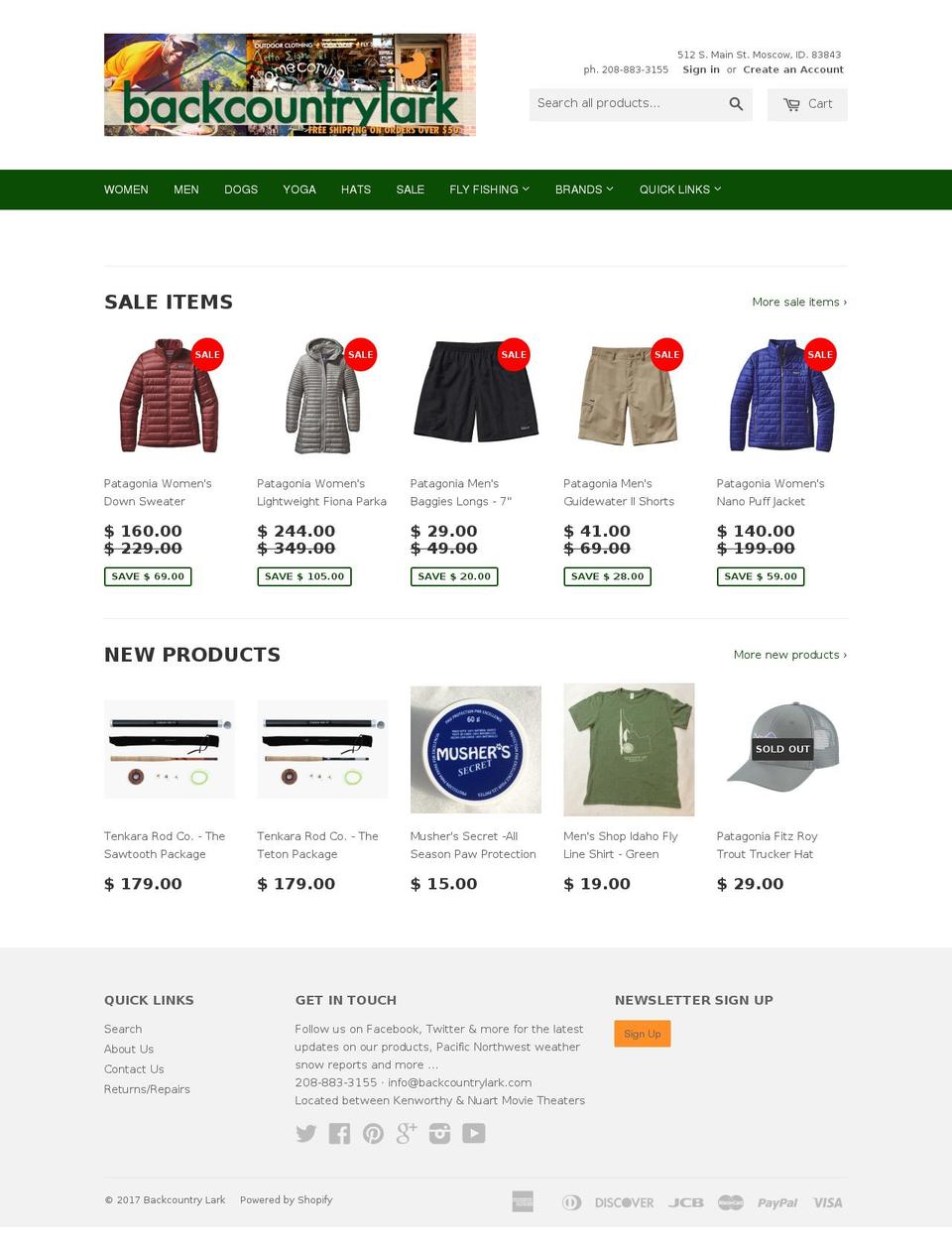 pradagonia.com shopify website screenshot