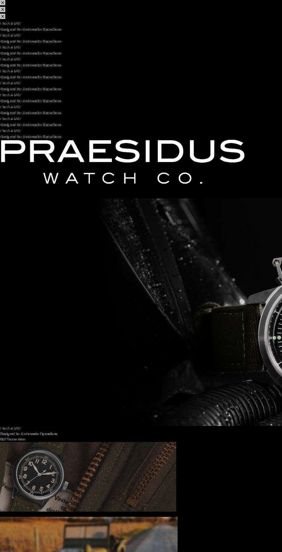 praesidus.com shopify website screenshot