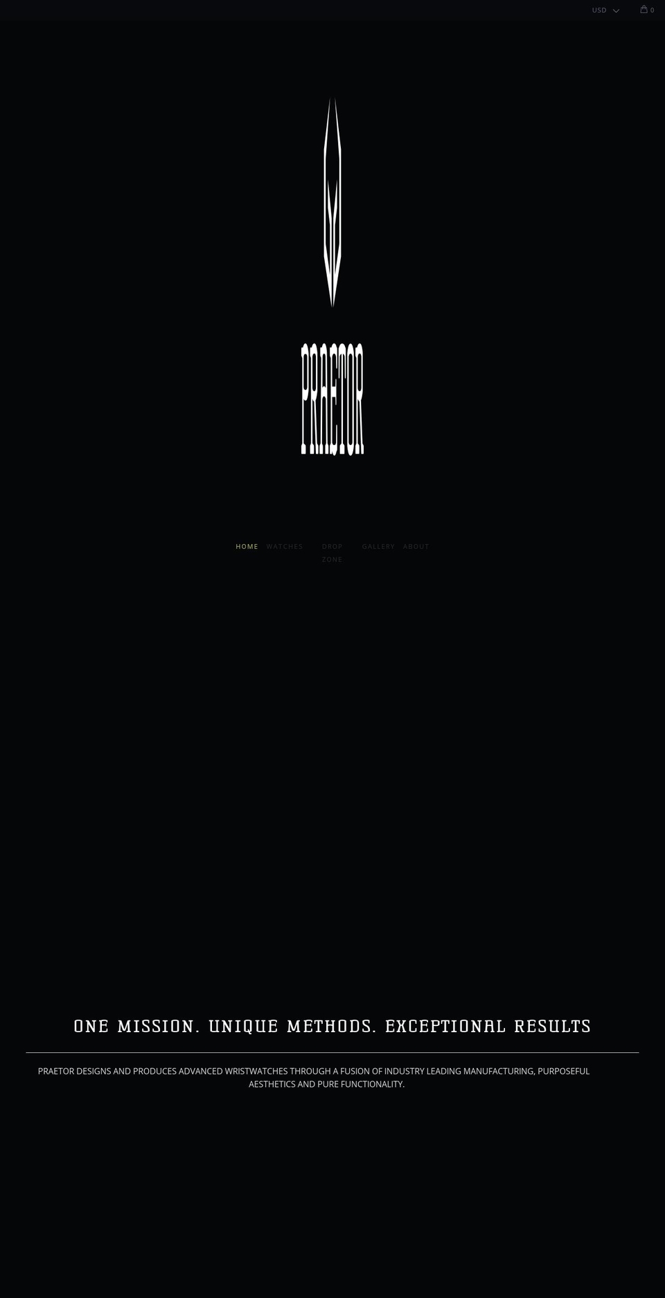 praetorwatchcompany.com shopify website screenshot