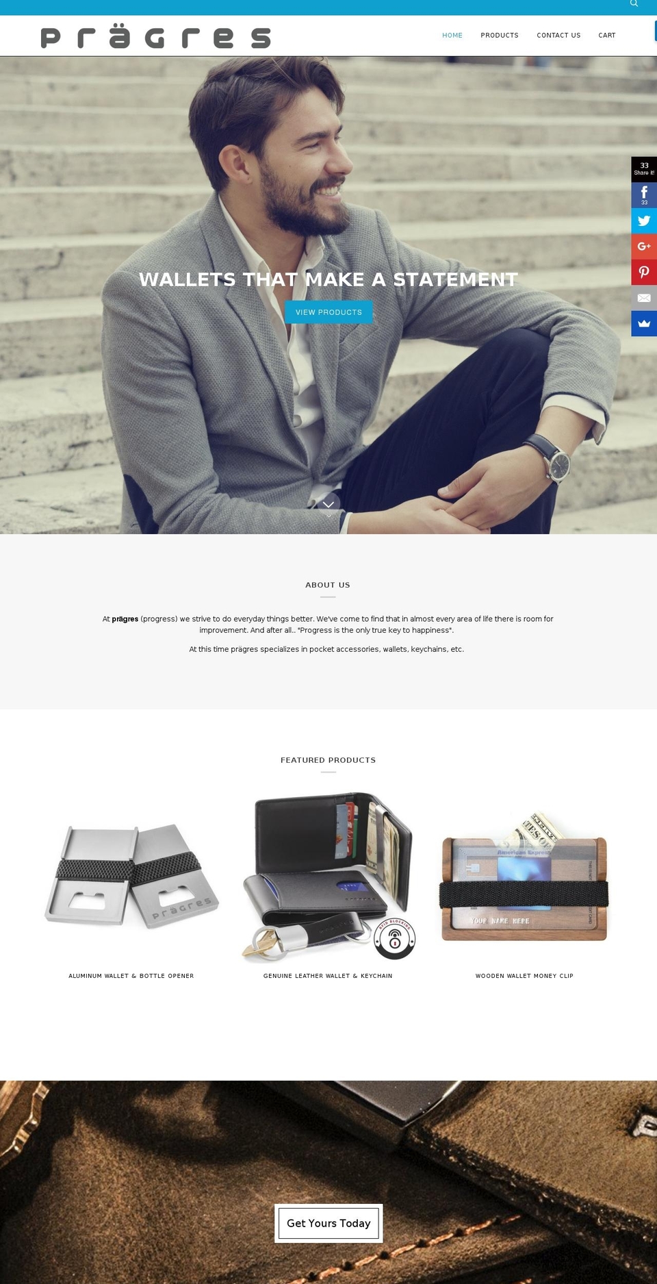 pragres.net shopify website screenshot