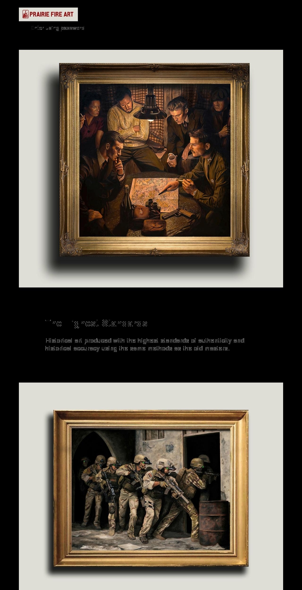 prairiefireartcompany.com shopify website screenshot