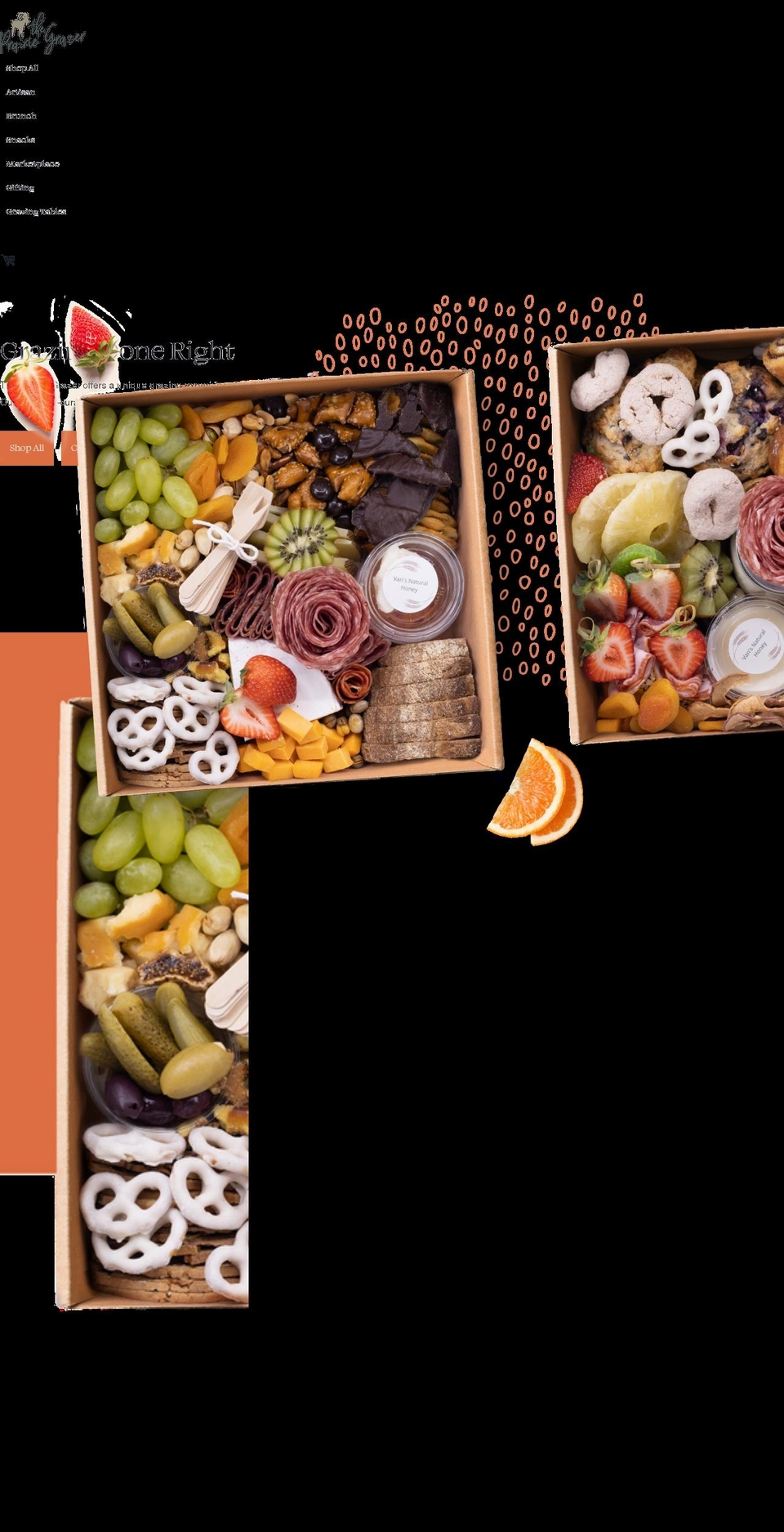 prairiegrazer.ca shopify website screenshot