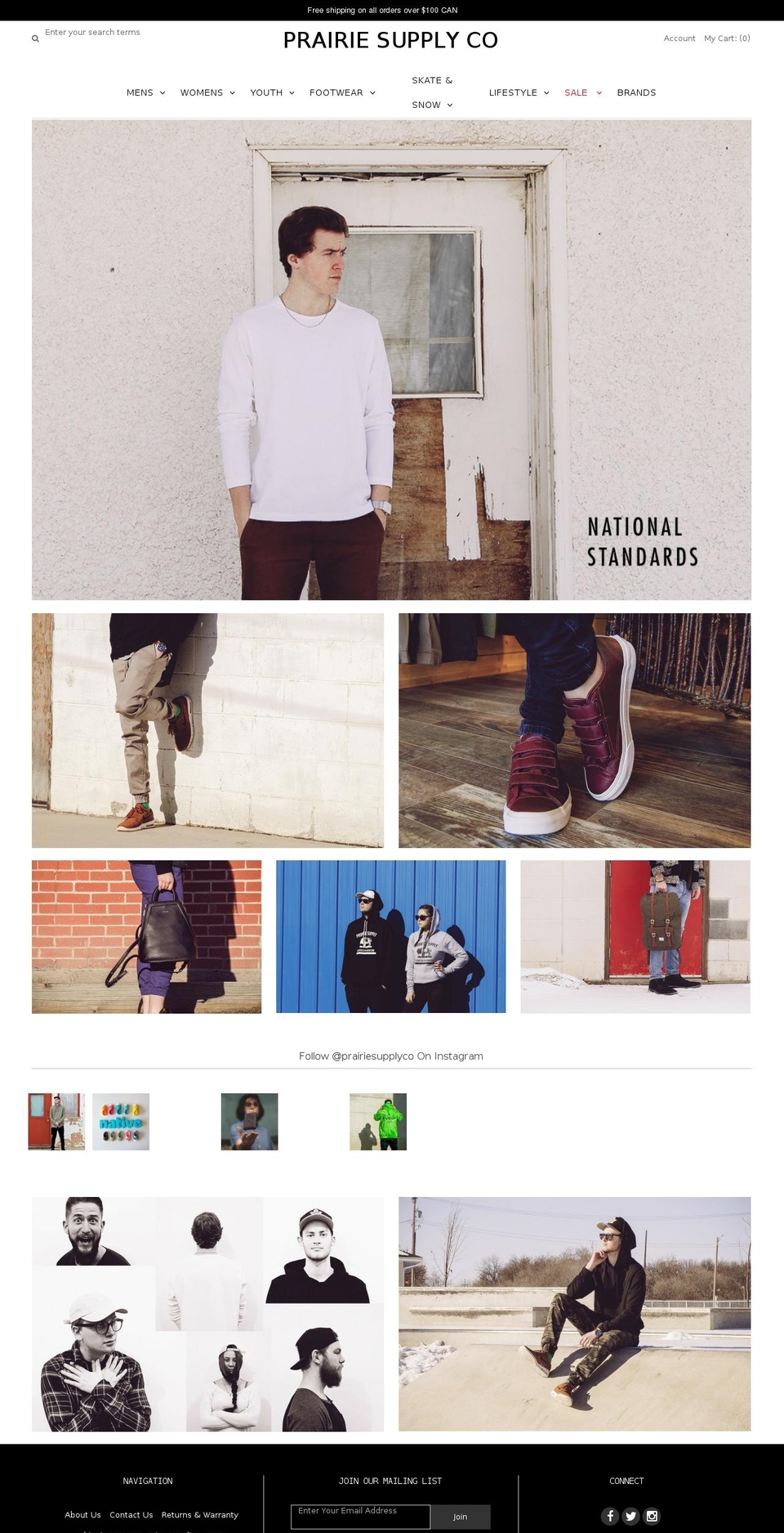 prairiesupplyco.com shopify website screenshot