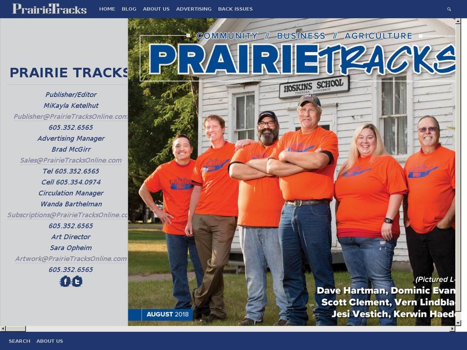 prairietracksonline.com shopify website screenshot